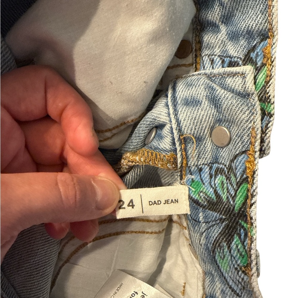 Pacsun Eco Butterfly Print Dad Jeans - Picture 5 of 7